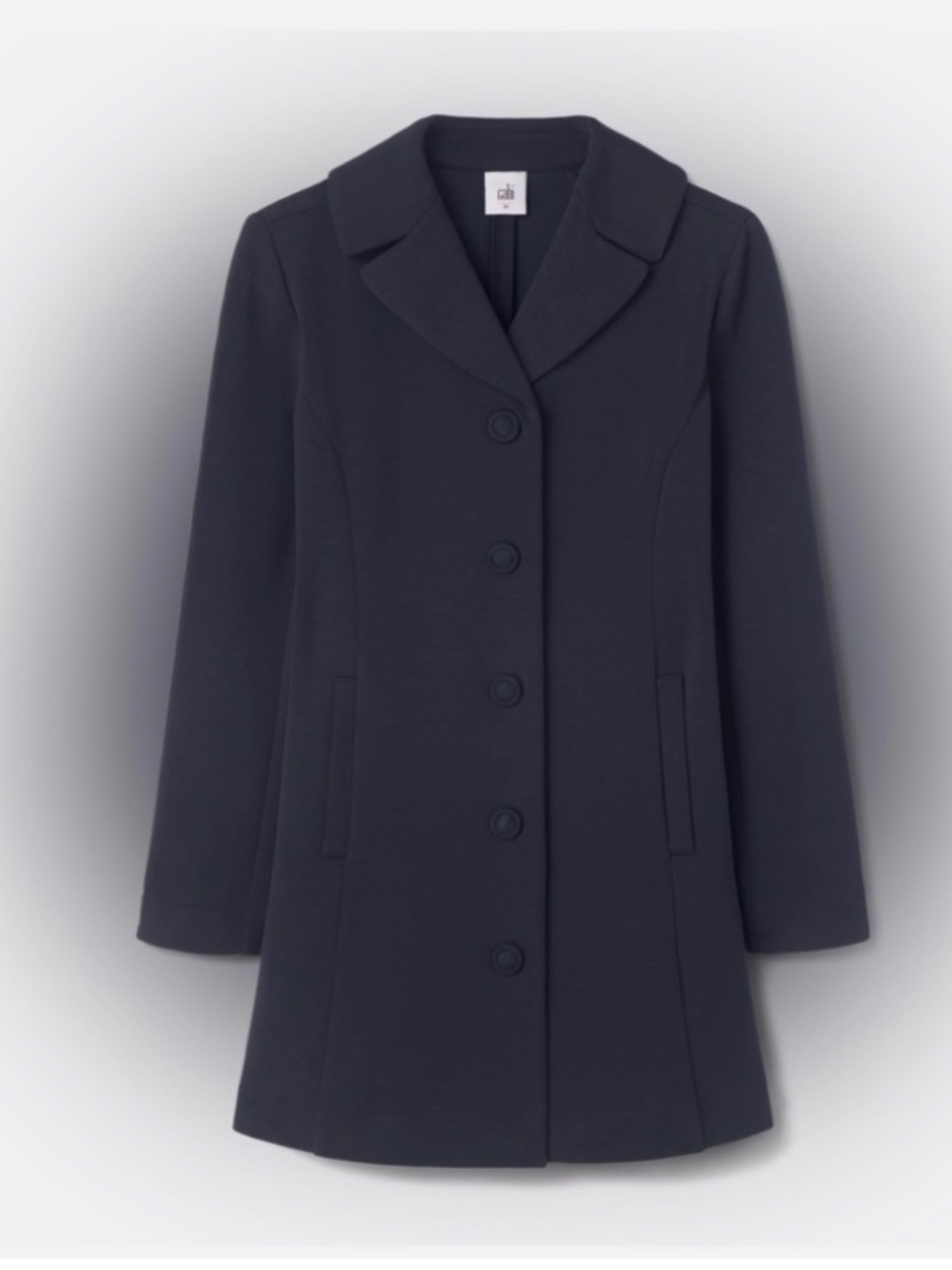 Cabi at ease navy topper coat